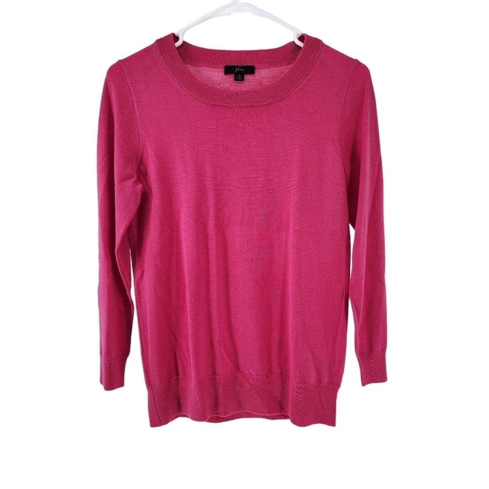 J. Crew Pink Scoop Neck Sweater